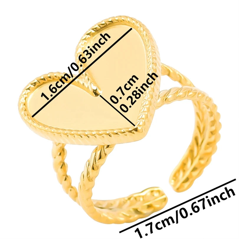 Teardrop Geometric Ring