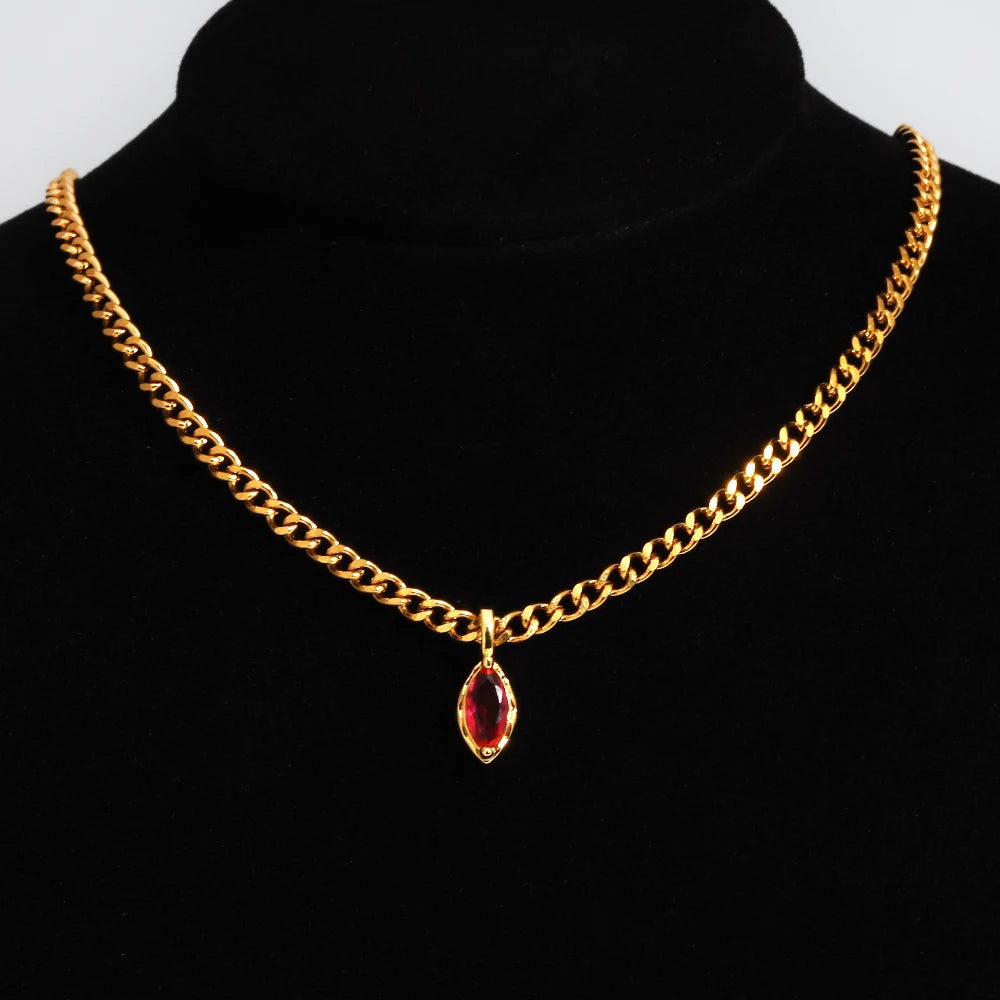 Pendant Zirconia Necklace
