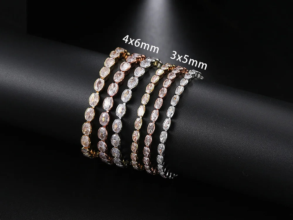 Tennis Crystal Mixed Shape Bracelet