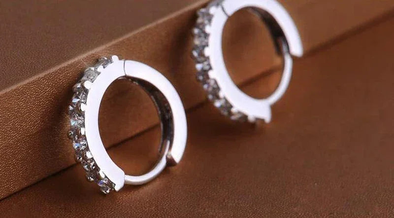 Zirconia Hoop Wedding Edition 2 Earrings
