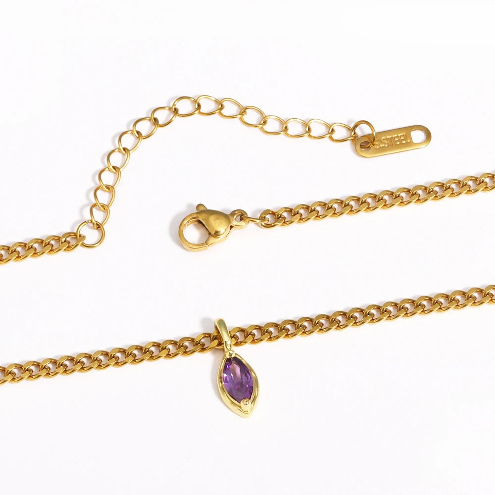 Pendant Zirconia Necklace