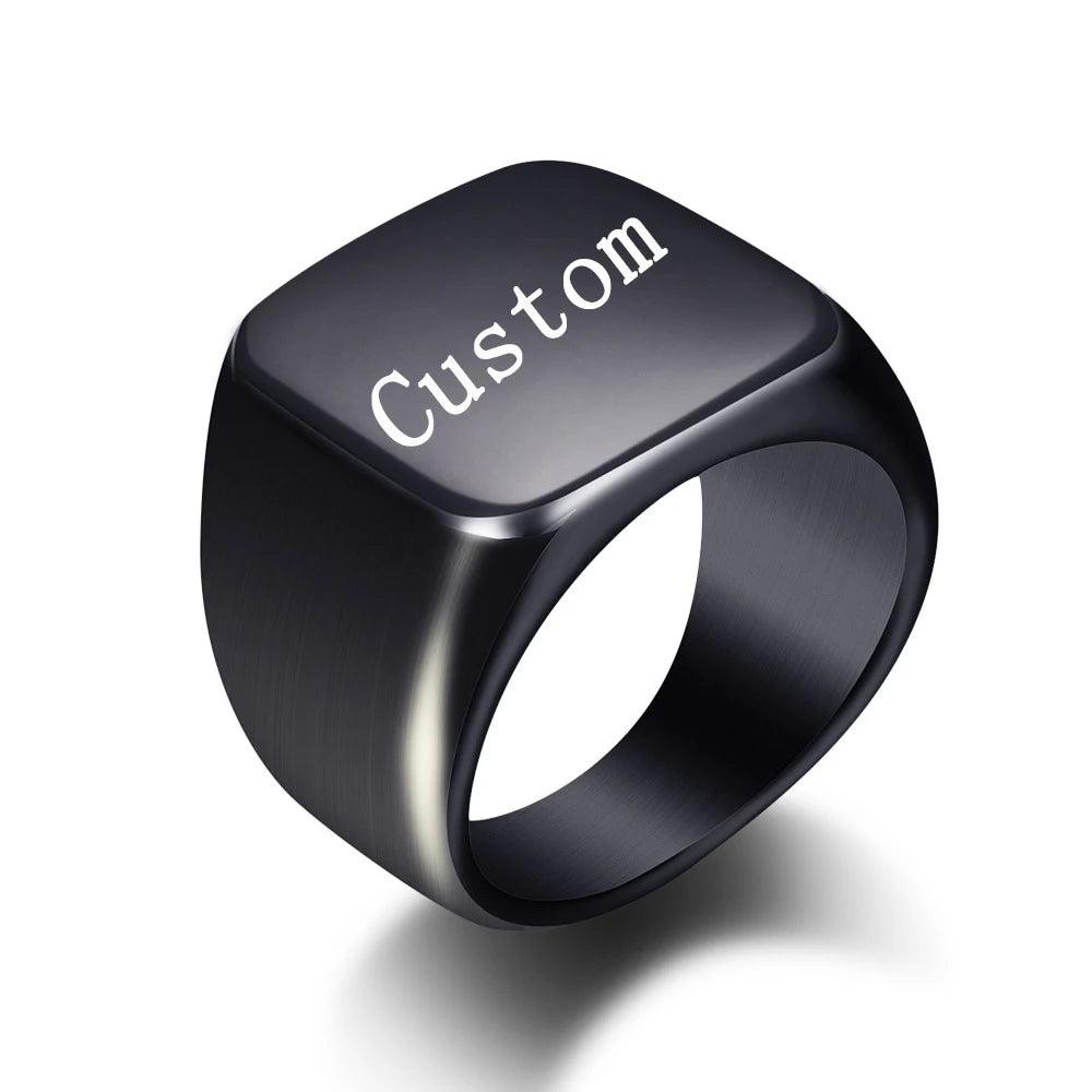 Initial Signet Ring