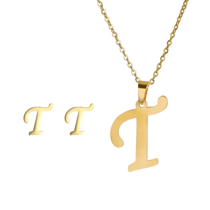Initial Earrings