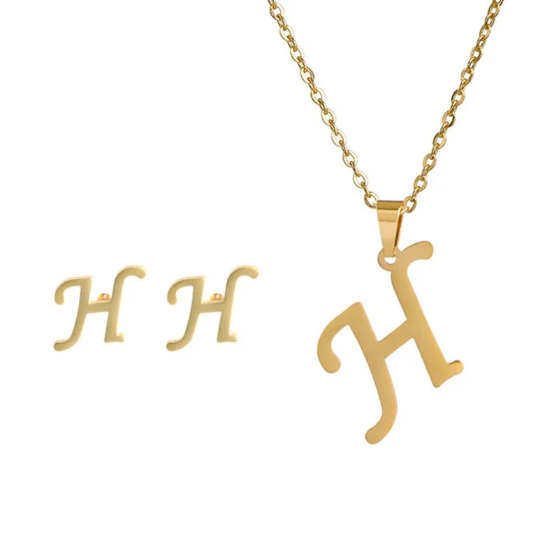 Initial Earrings
