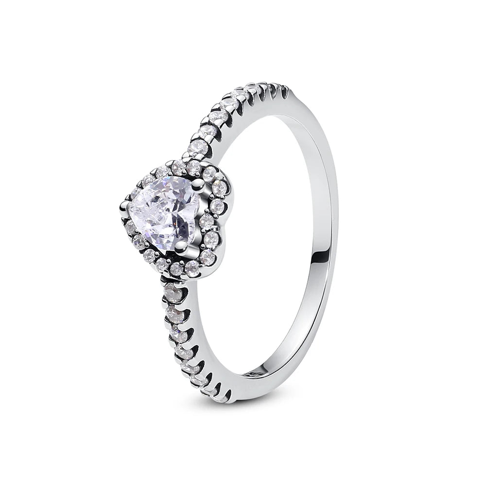 Layered Heart Wedding Ring
