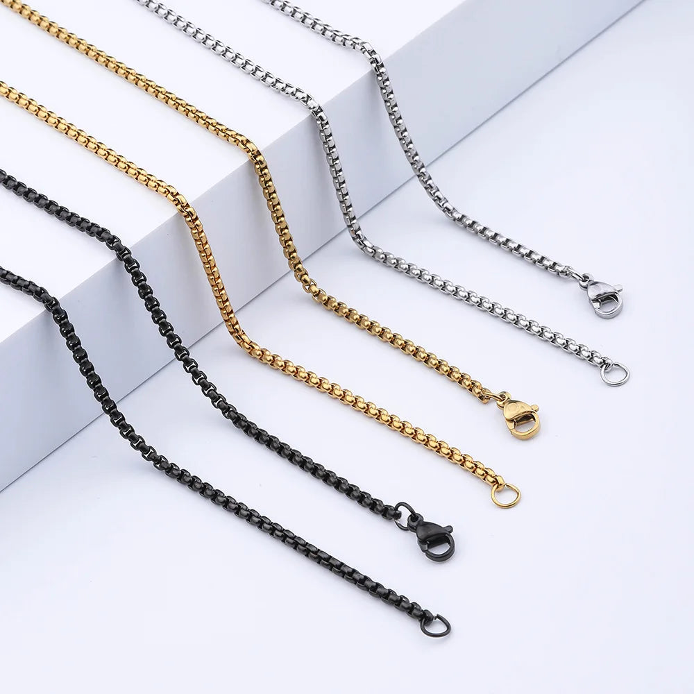 Rope Chain Pendant 2mm Necklace