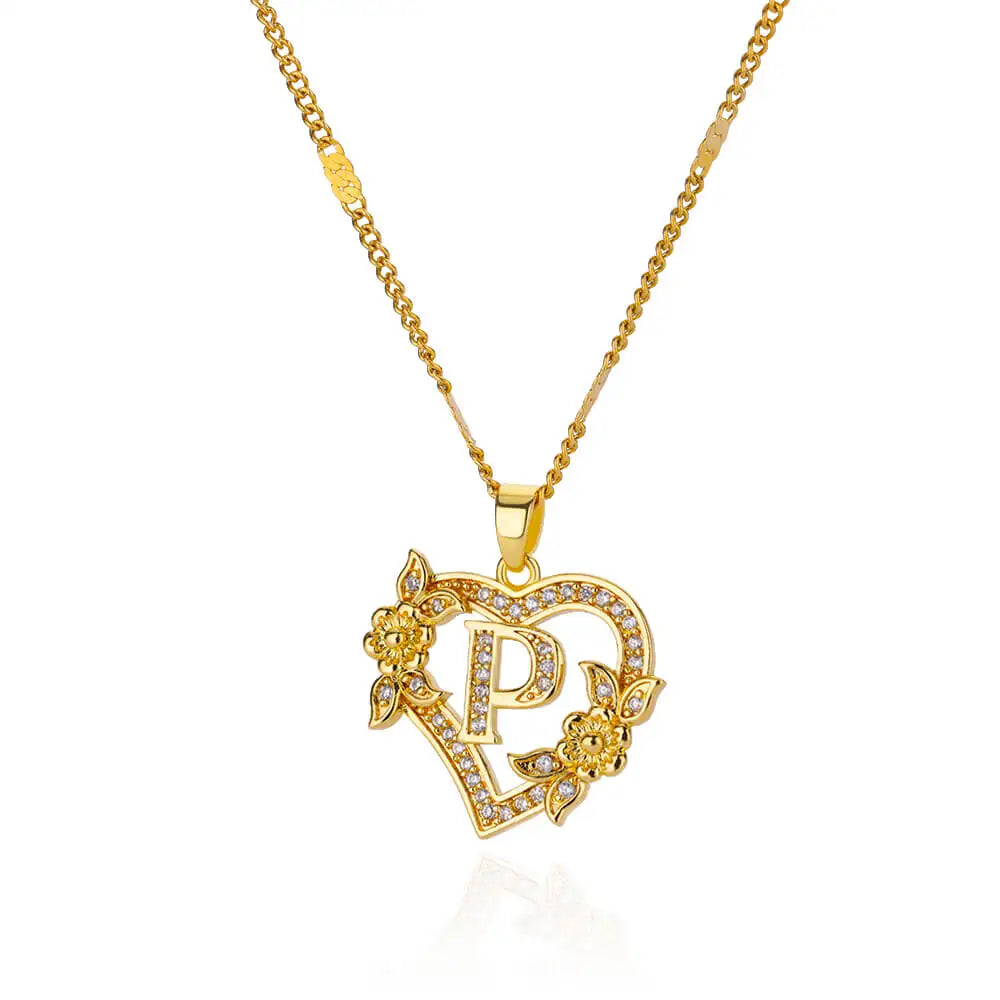 Heart Floral Necklace
