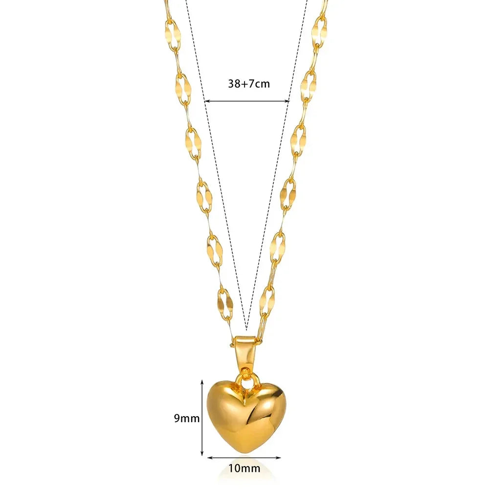 Heart Pendant Love Necklace