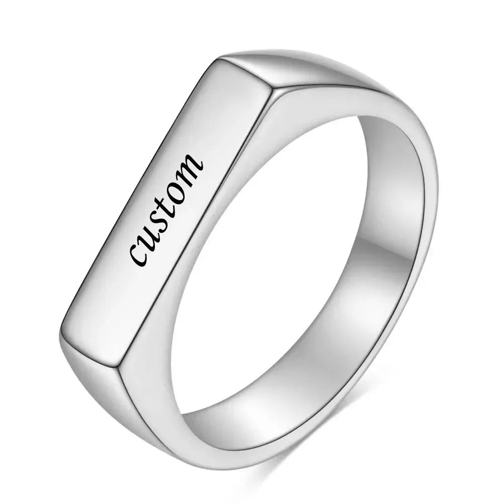 Initial Signet Ring