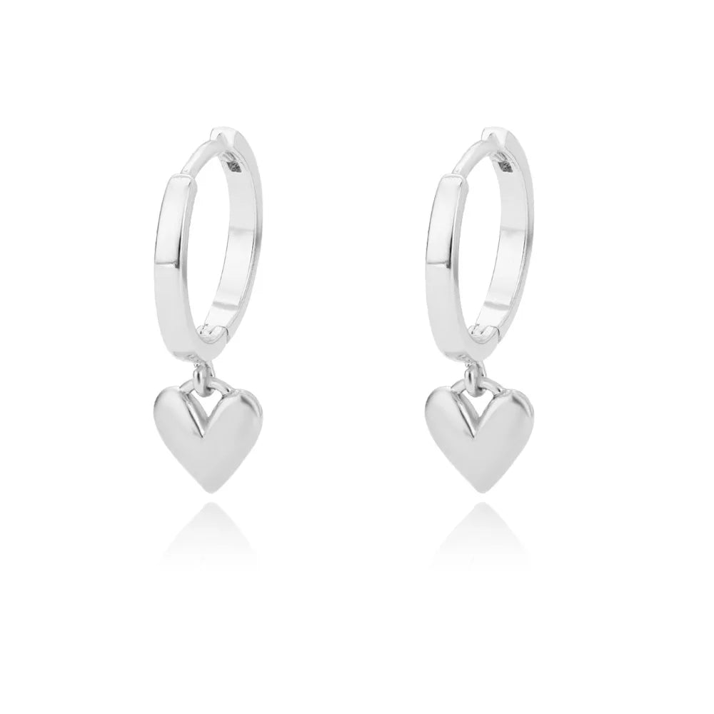 Heart Zirconia Earrings