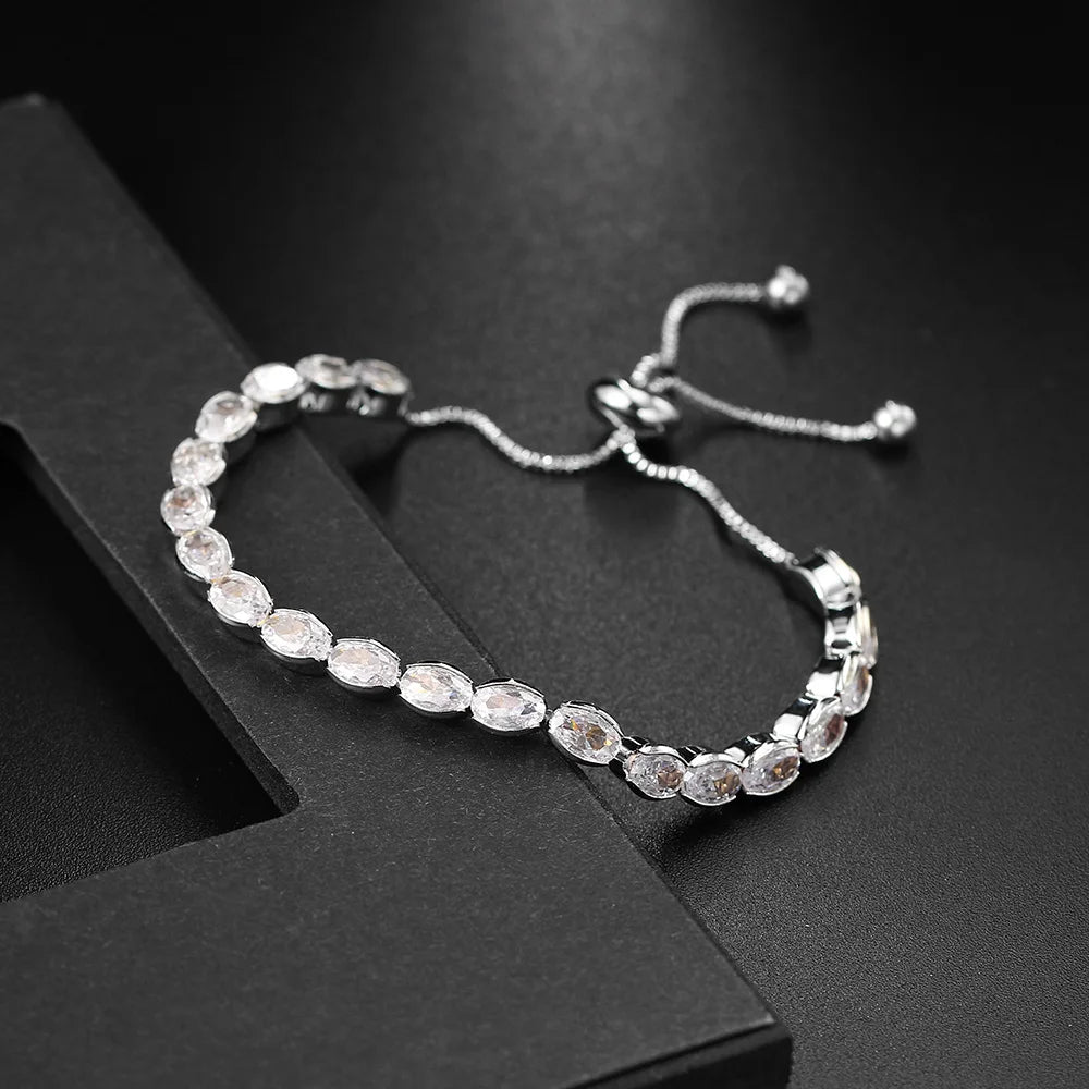 Tennis Crystal Mixed Shape Bracelet