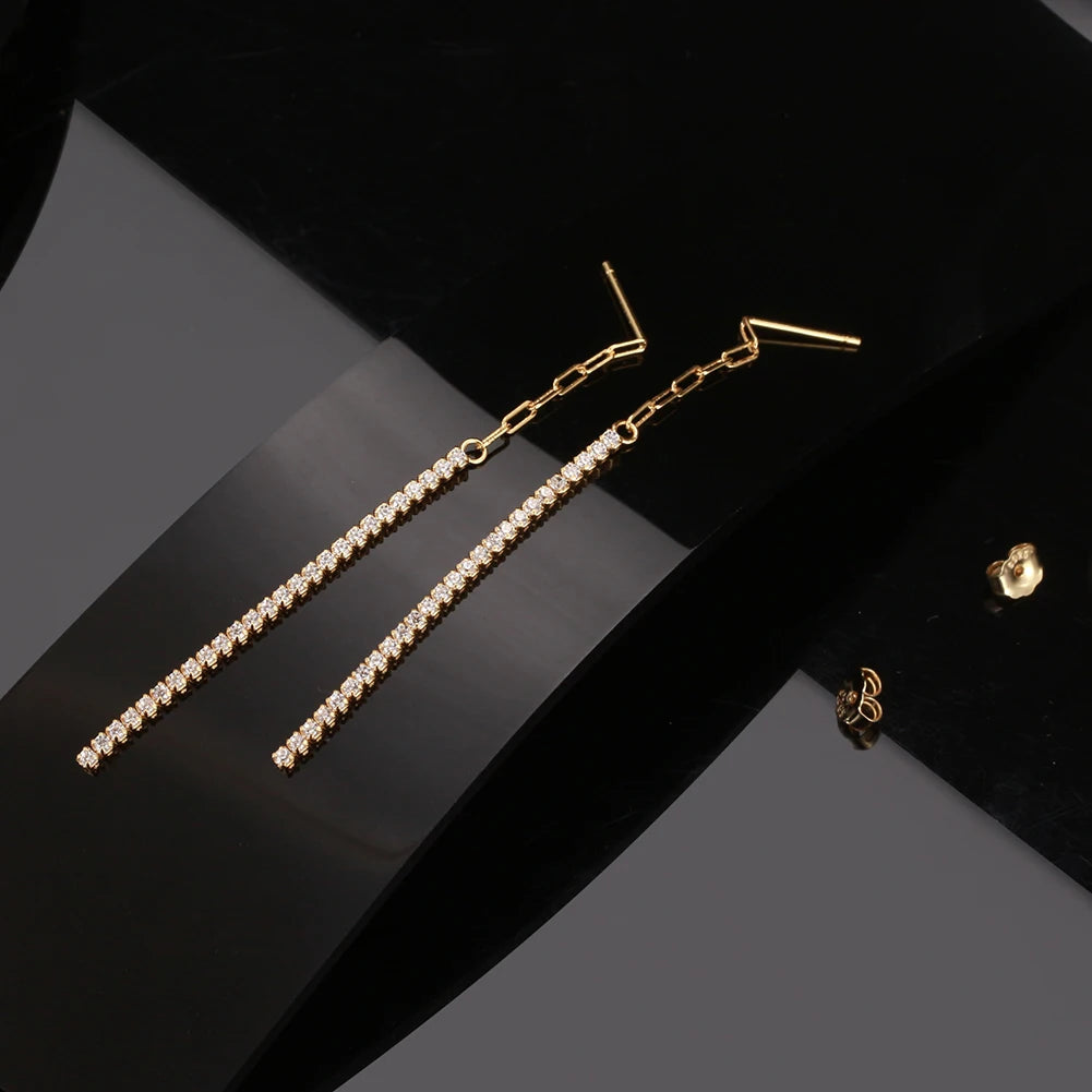Paperclip Chain Tennis Bracelet
