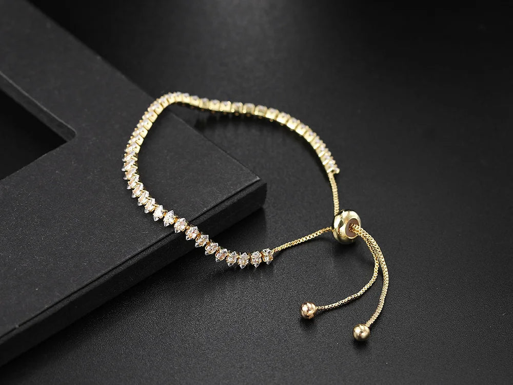 Tennis Crystal Mixed Shape Bracelet