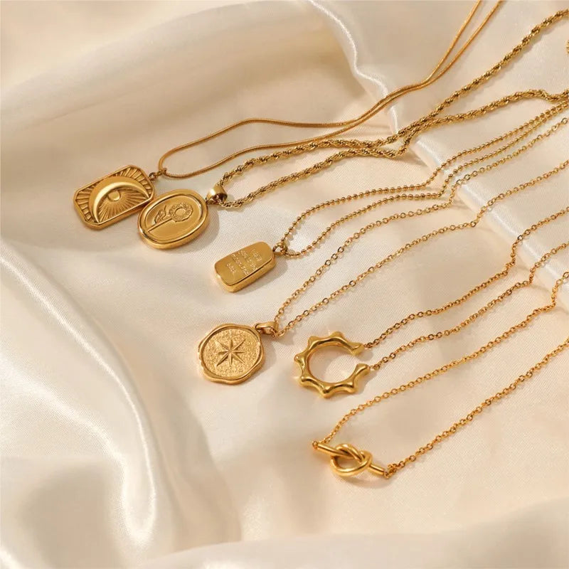 Celestial Tag Necklace