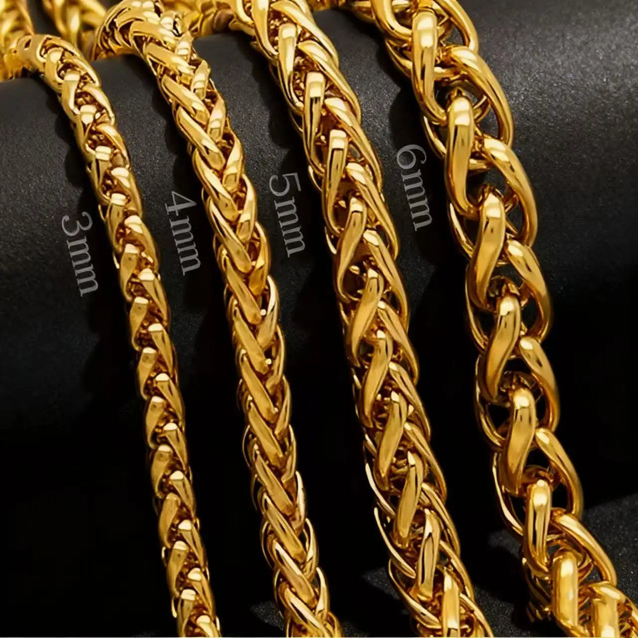 Rope Chain Pendant Black Enamel Necklace
