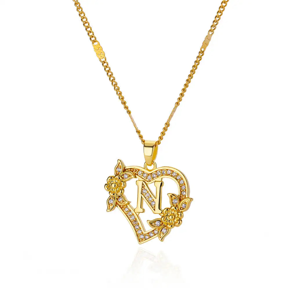 Heart Floral Necklace