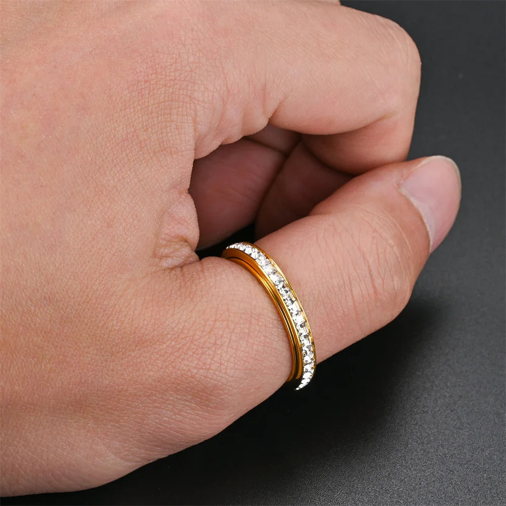 Spinner Crystal Ring