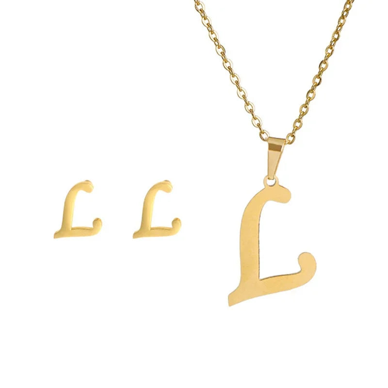 Initial Earrings