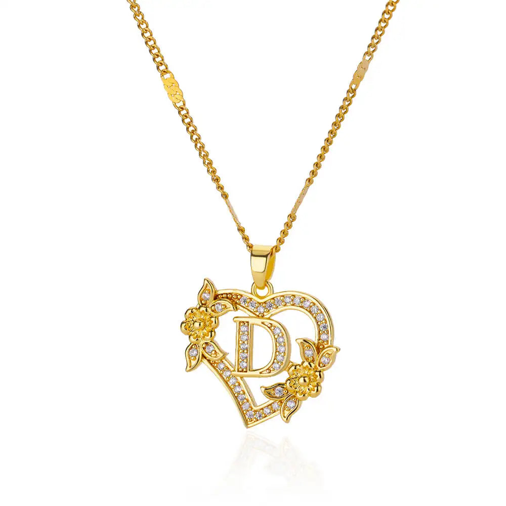 Heart Floral Necklace