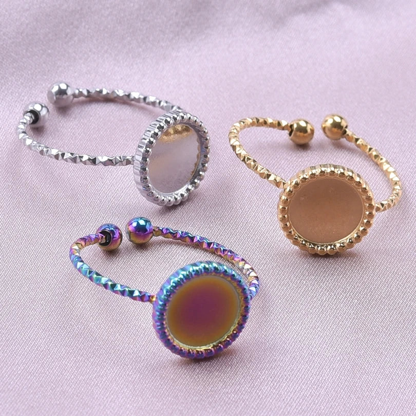 Teardrop Geometric Ring