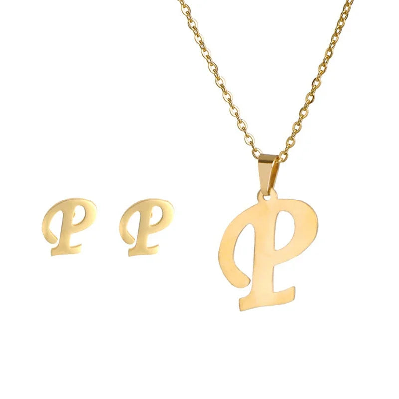 Initial Earrings