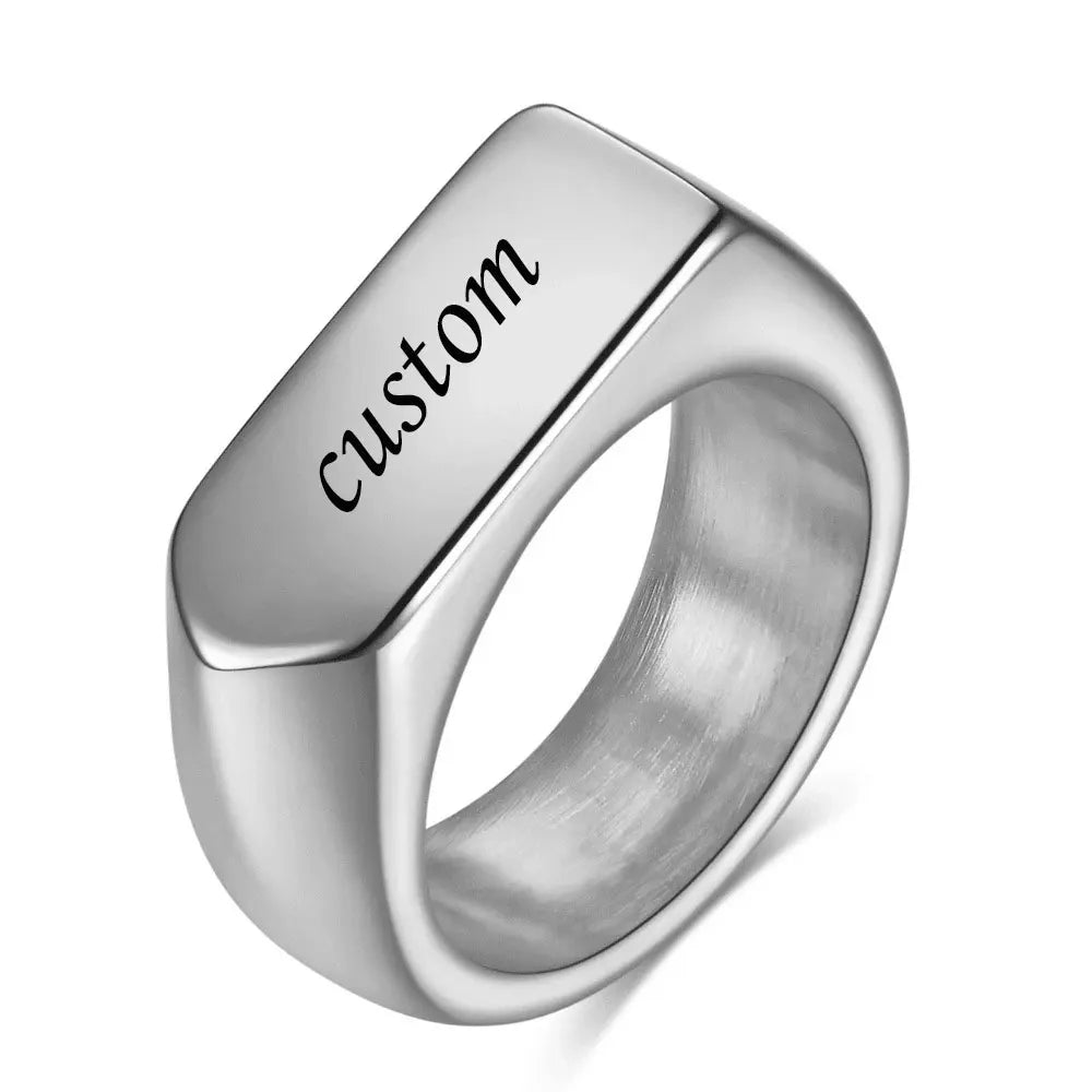 Initial Signet Ring