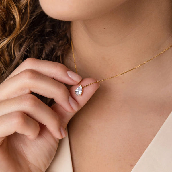 Teardrop Pendant Necklace