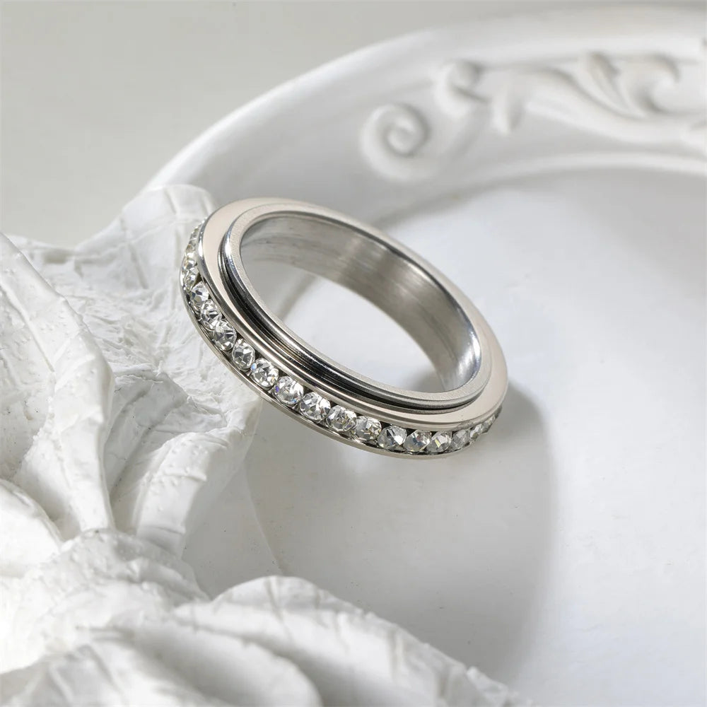Spinner Crystal Ring