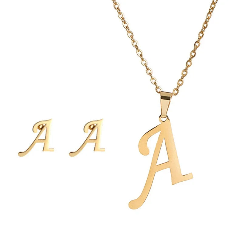 Initial Earrings