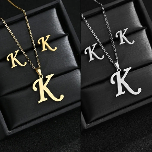 Initial Earrings