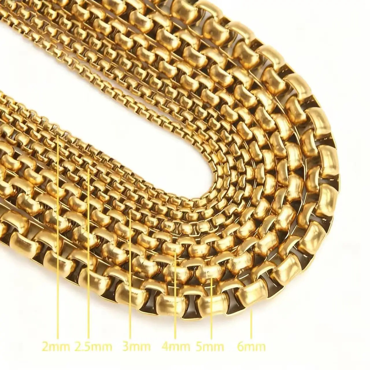 Rope Chain Pendant 2mm Necklace
