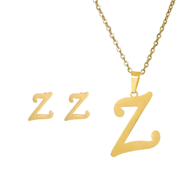 Initial Earrings