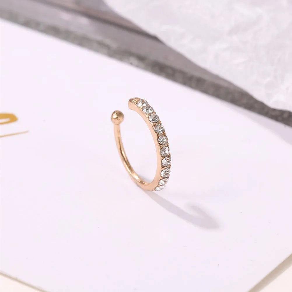 Zirconia Ear Cuff Earrings