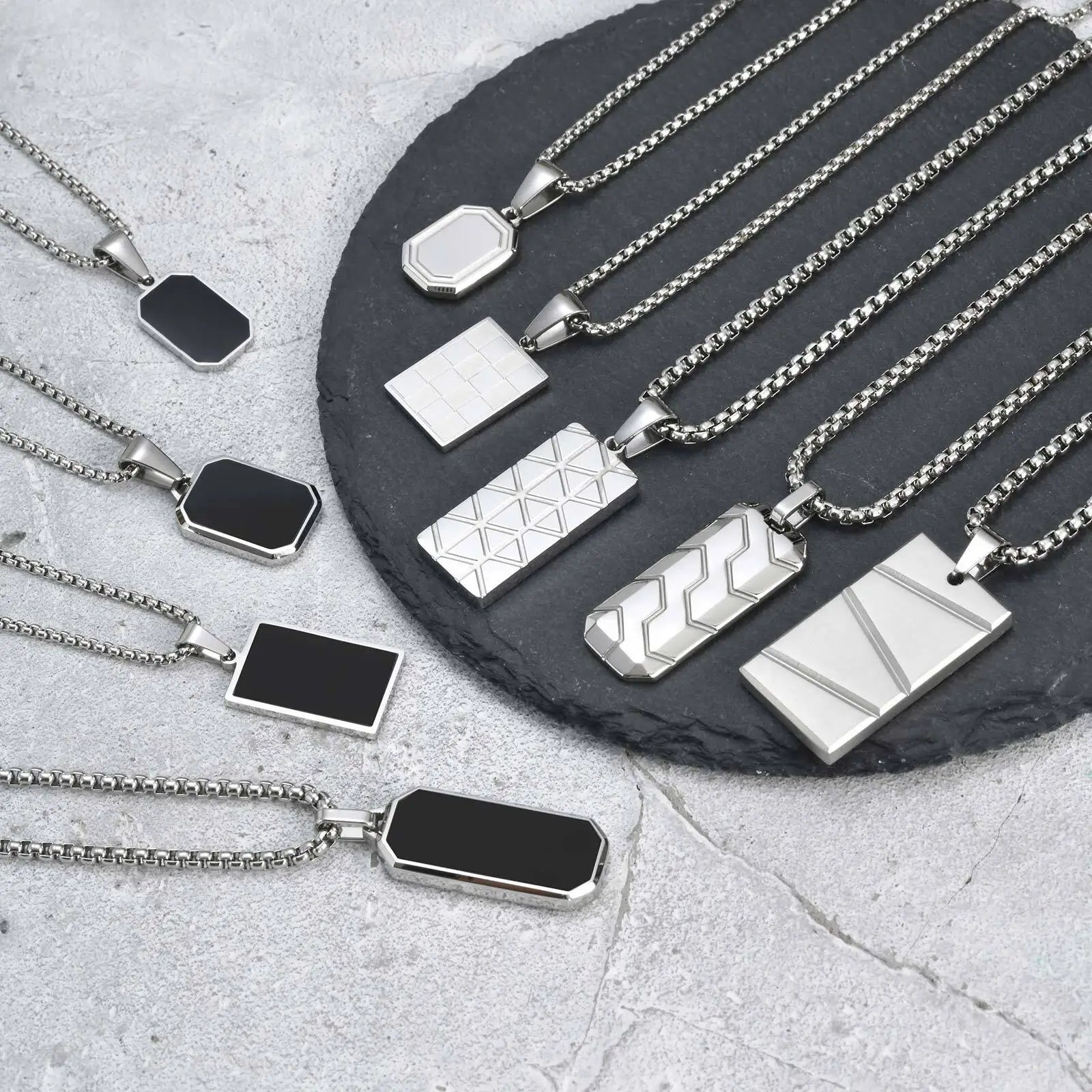 Tag Pendant Necklace