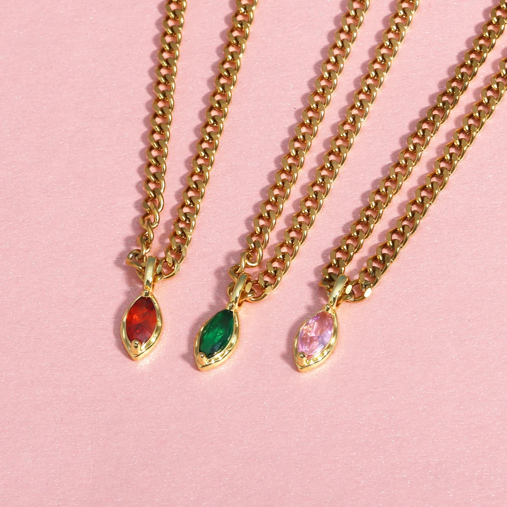 Pendant Zirconia Necklace