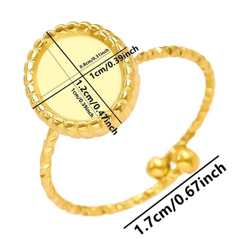Teardrop Geometric Ring