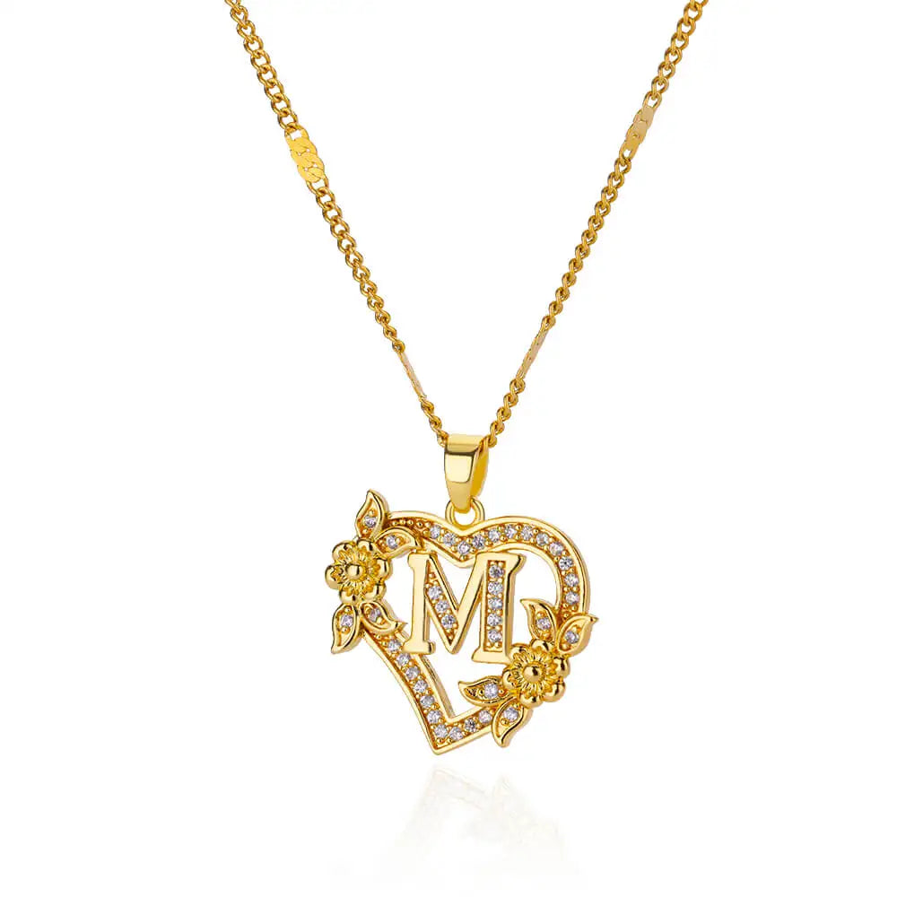 Heart Floral Necklace