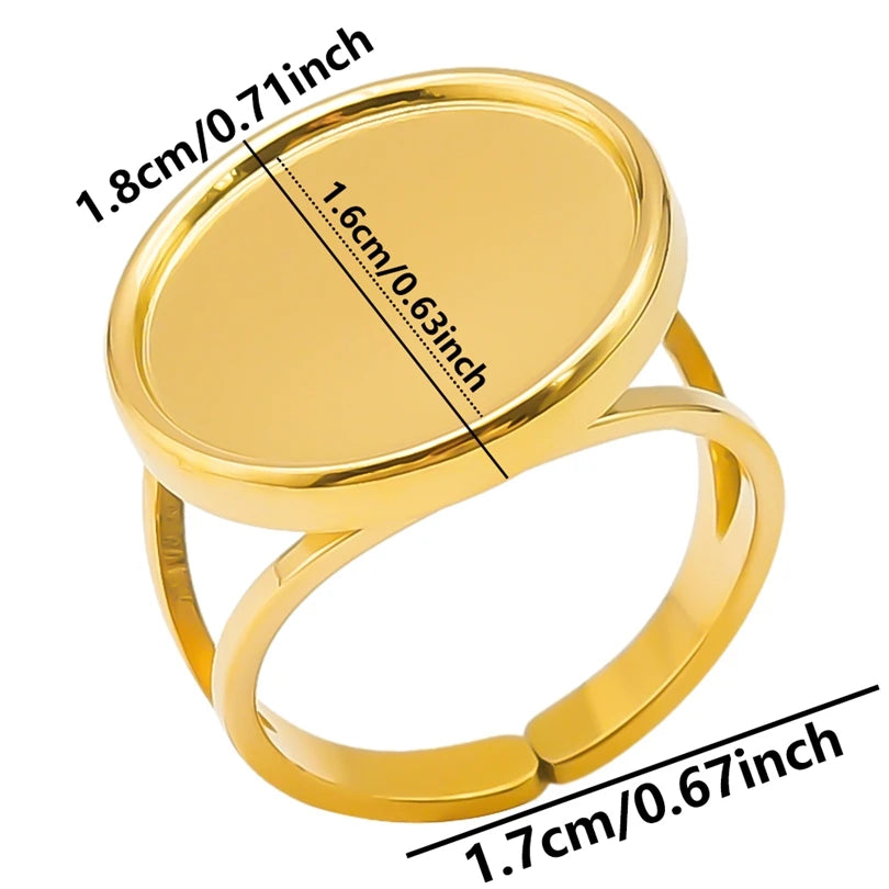 Teardrop Geometric Ring