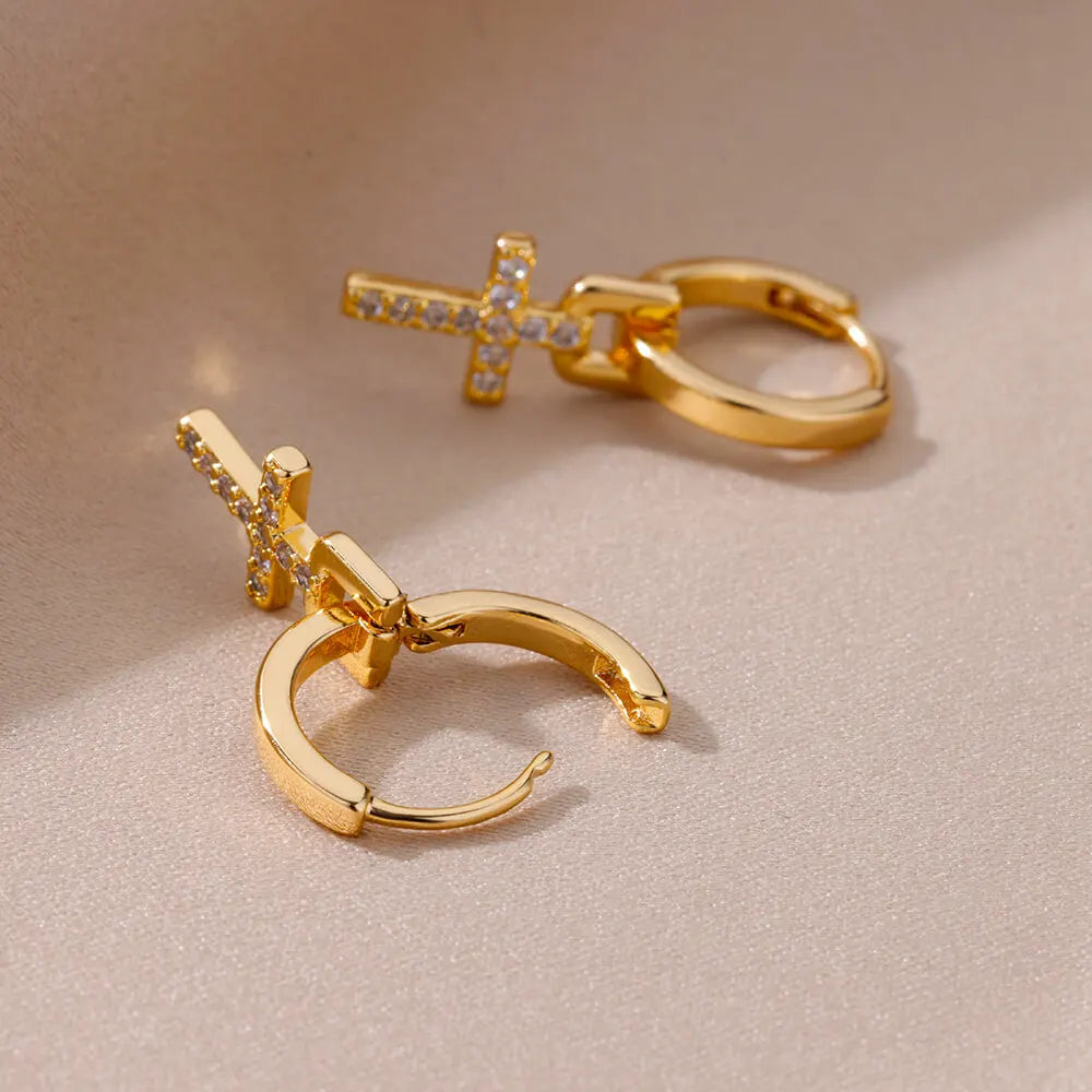 Heart Zirconia Earrings
