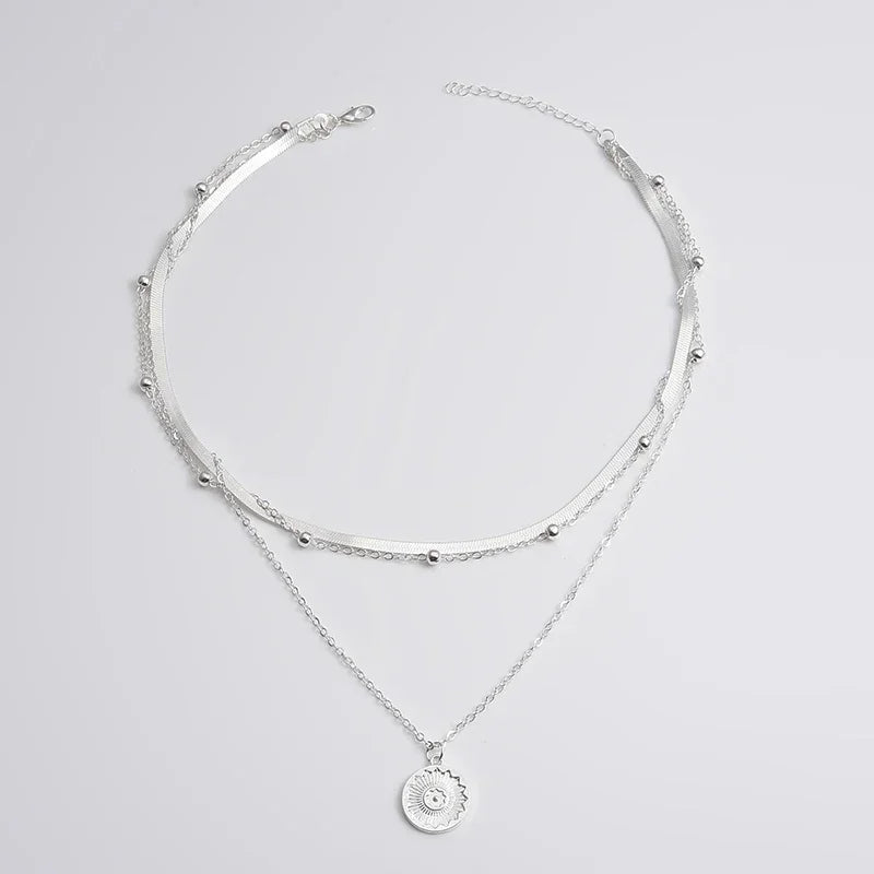 Snake Chain Layered Classic 3 Necklace