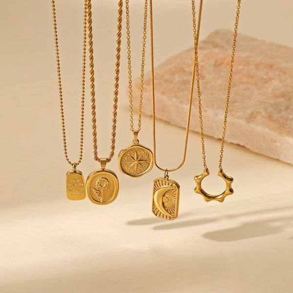 Celestial Tag Necklace