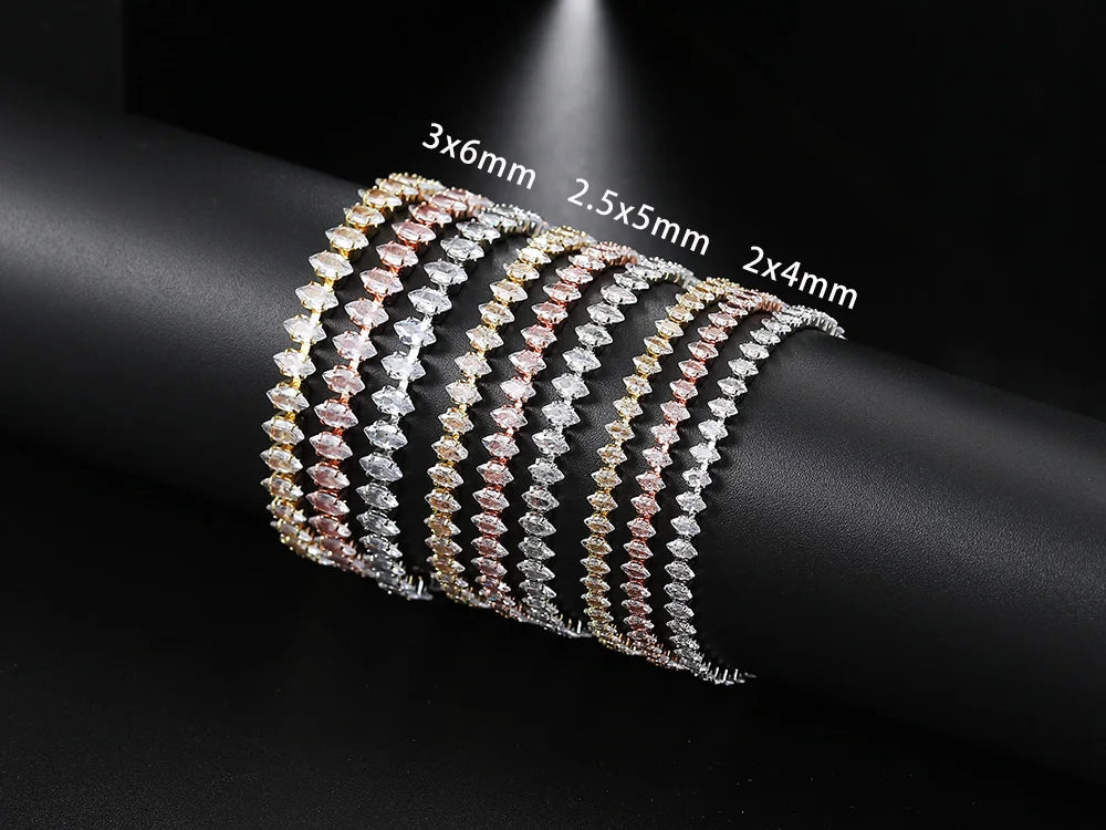 Tennis Crystal Mixed Shape Bracelet
