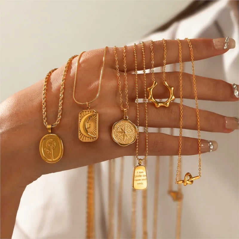 Celestial Tag Necklace