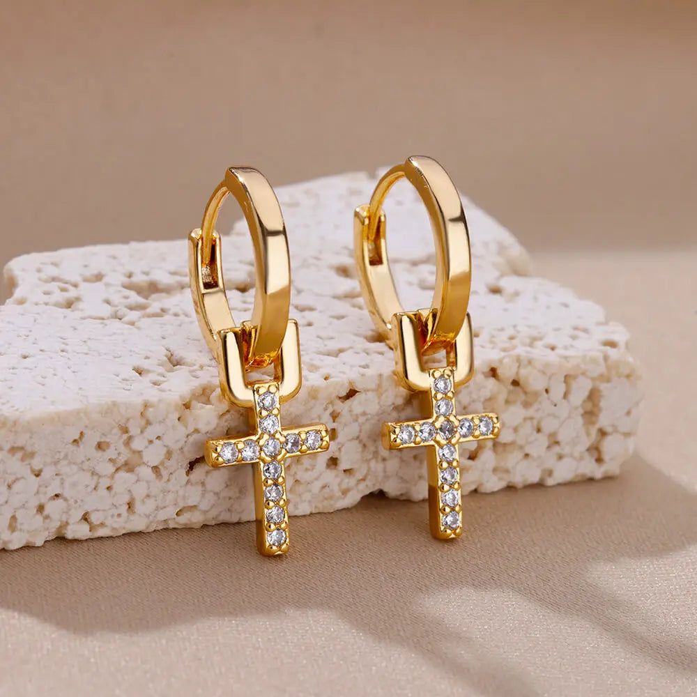 Heart Zirconia Earrings