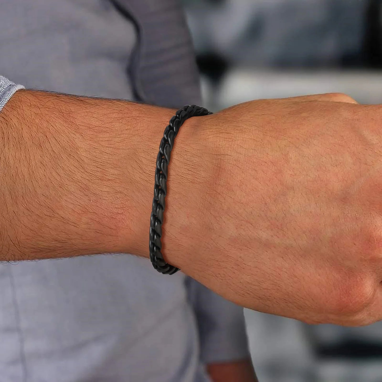 Essential Black Enamel Bracelet