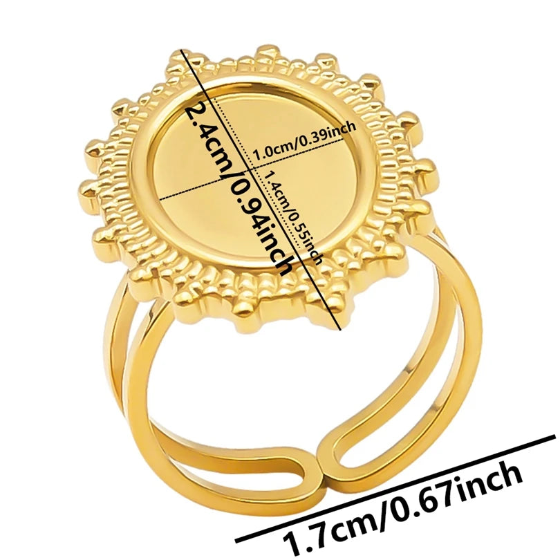 Teardrop Geometric Ring
