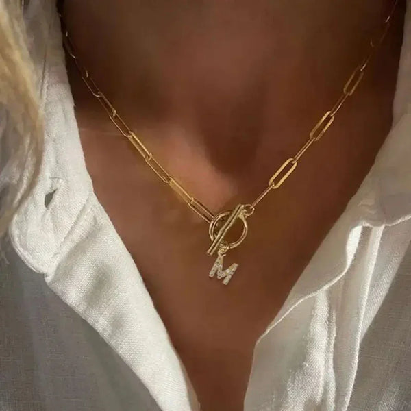 Collier Pendentif Initiale