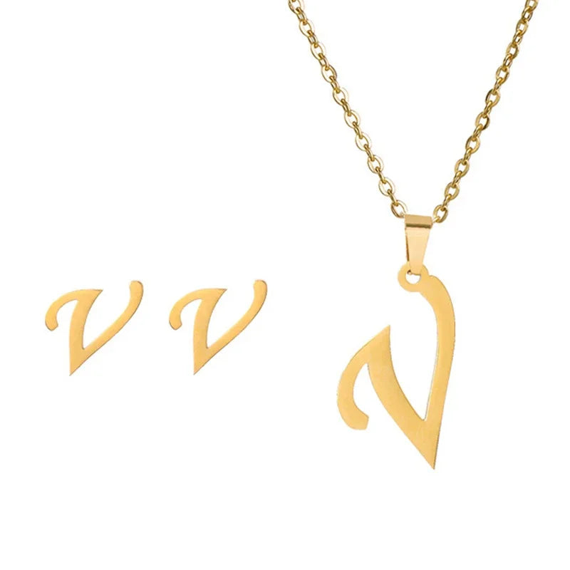 Initial Earrings