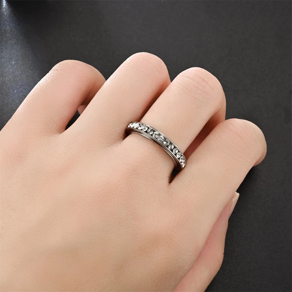 Spinner Crystal Ring