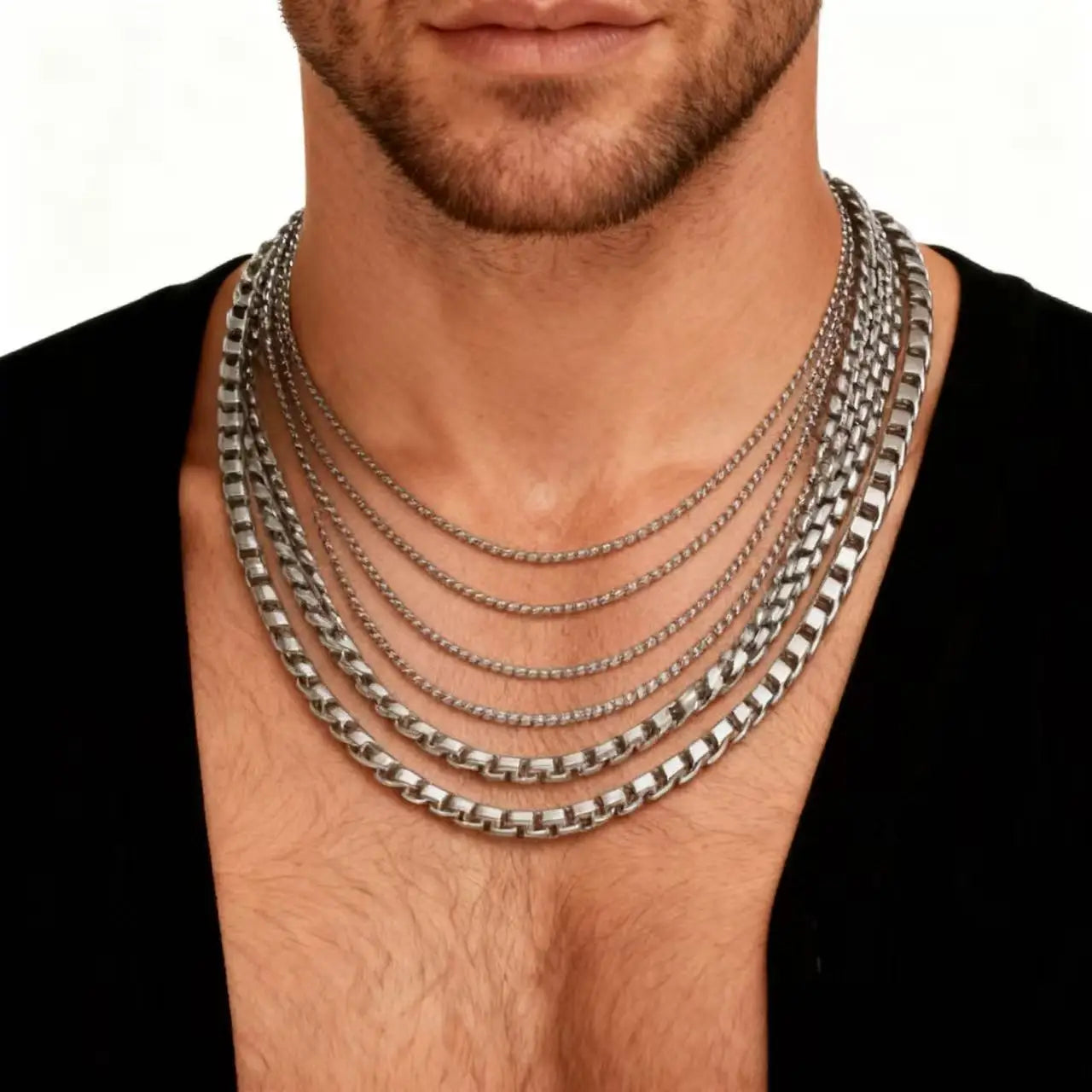 Rope Chain Pendant 2mm Necklace